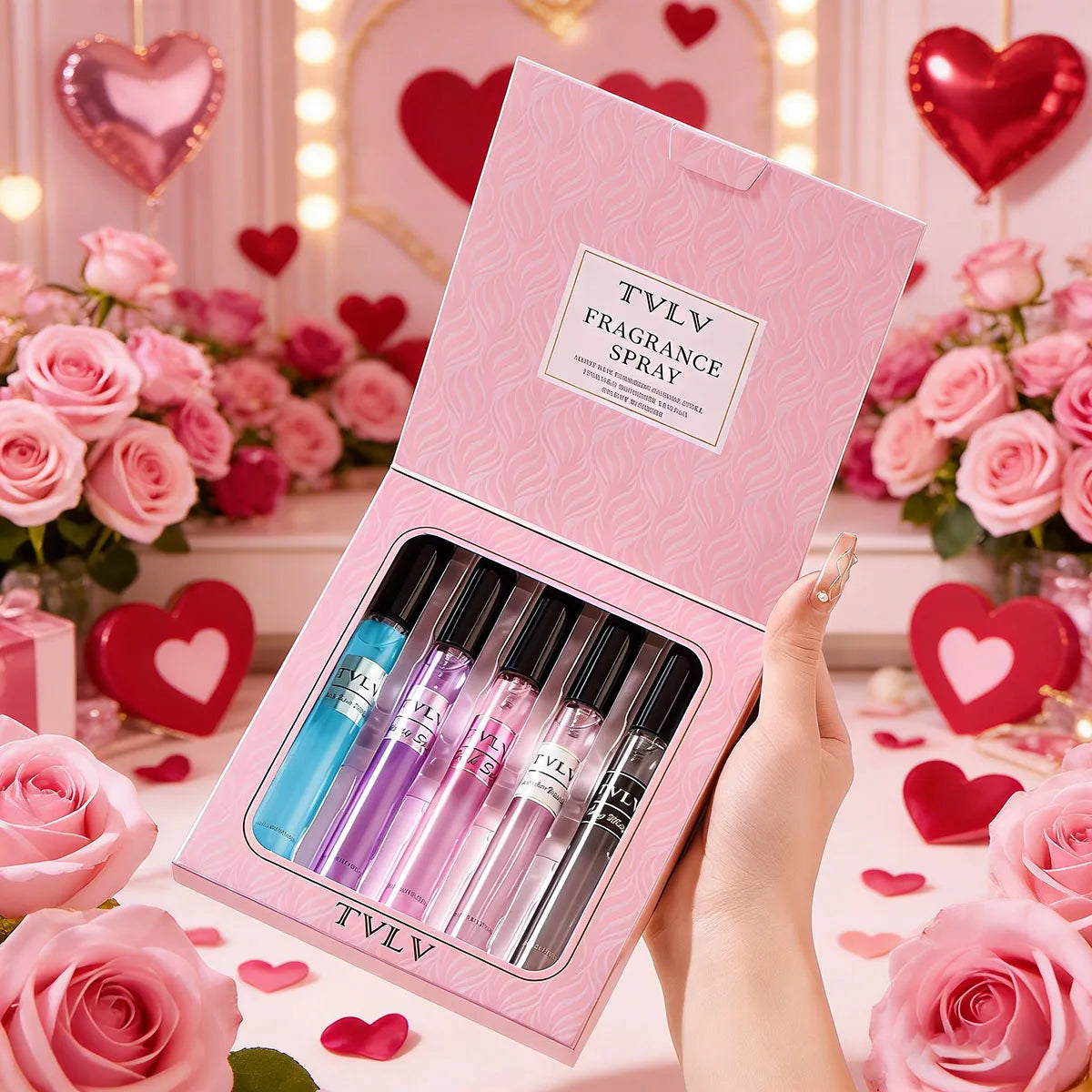Women’s Luxury Long Lasting Fragrance Set Collection with Floral Fruity Vanilla Sweet Scent Valentine's Day Gifts