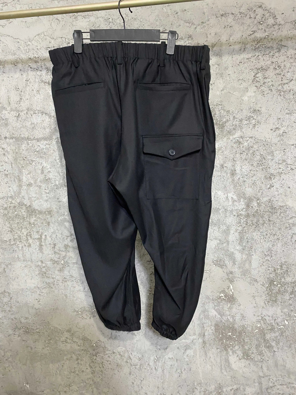 TOP-YAMAMOTO Japanese Men's original Design sense dress, large pocket deconstruction, loose pants, straight-leg pants