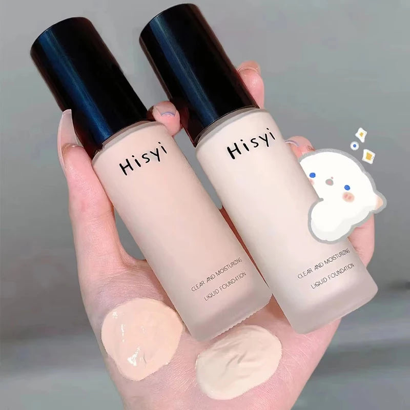 Liquid Foundation Naturally Covers Flaws Without Sticking Powder, Plain Face Cream, Transparent Foundation, Conceals Blemishes