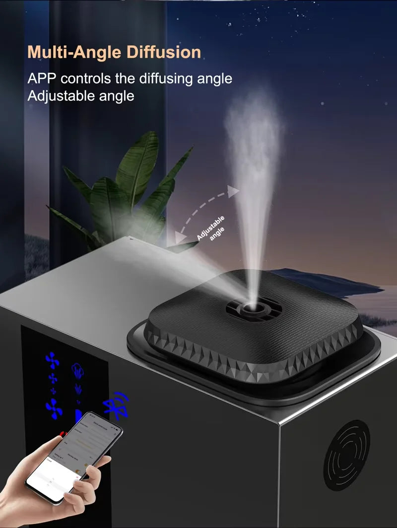 B2B Wholesale Hotel HVAC Waterless Scent Nebulizer Refillable Essential Oil Atomizer Large Coverage Public Space Fragrance Tool