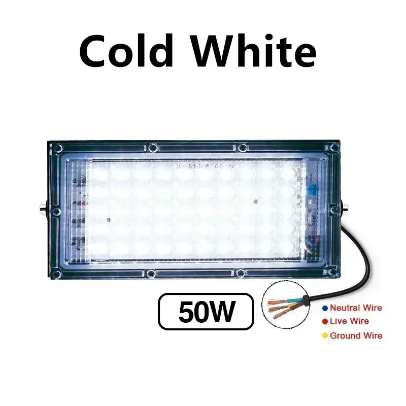 LED Floodlight 50W 100W AC220V 230V High Brightness Lighting Outdoor Waterproof Floodlight Outdoor Road Garden Courtyard Lights