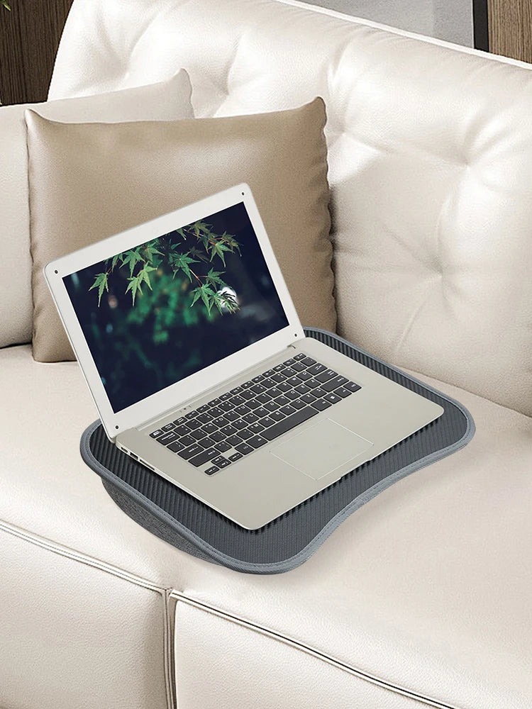 Laptop Lap Desk with Soft Pillow Cushion Multifunctional Laptop Desk Writing Padded Tray for Work Game