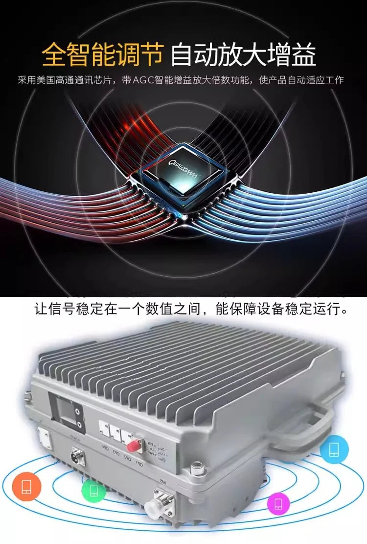 High Power Mobile Phone Signal Amplifier Mobile Unicom Telecom Triple Network 45G Basement Office KTV Elevator