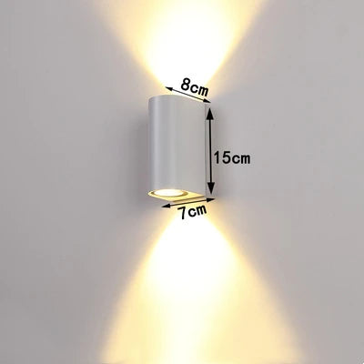 Tuya Smart LED Wall Light Up and Down RGB CCT Outdoor Bluetooth/WIFI APP Control GU10 Bulb Exterior Garden Porch Sconces Lamp