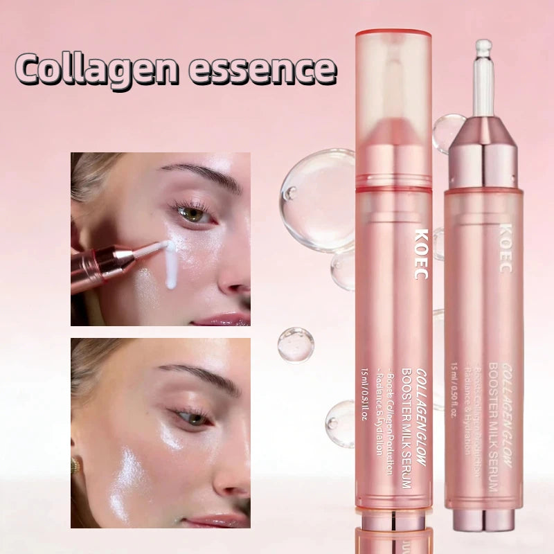 Collagen Glow Booster Milk Essence Soft Supple Skin Deep Moisturizing Lifting & Firming Skin Care Gentle Repair Collagen Essence
