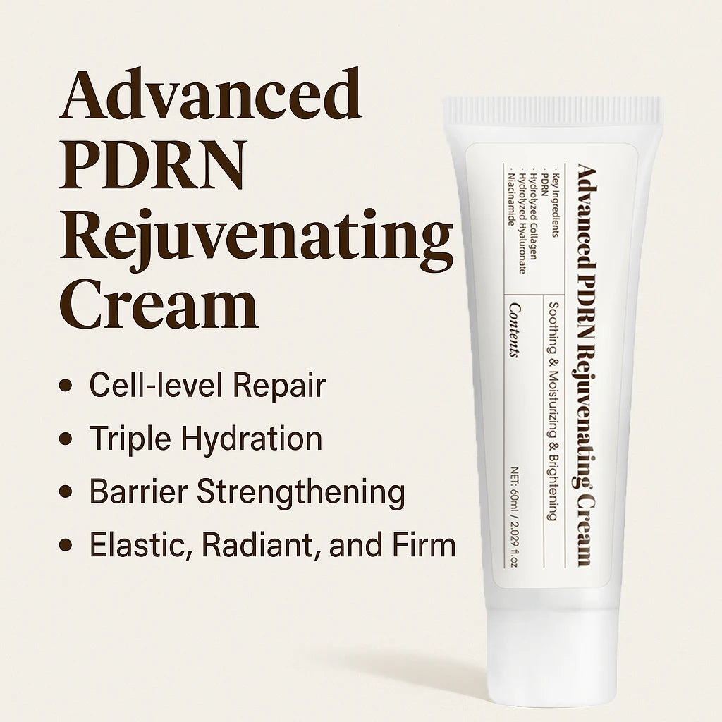 Advanced PDRN Rejuvenating Cream, Salmon DNA PDRN Face Moisturizer for Firming Skin, Women's Face Cream for Glow Skin, 60ML