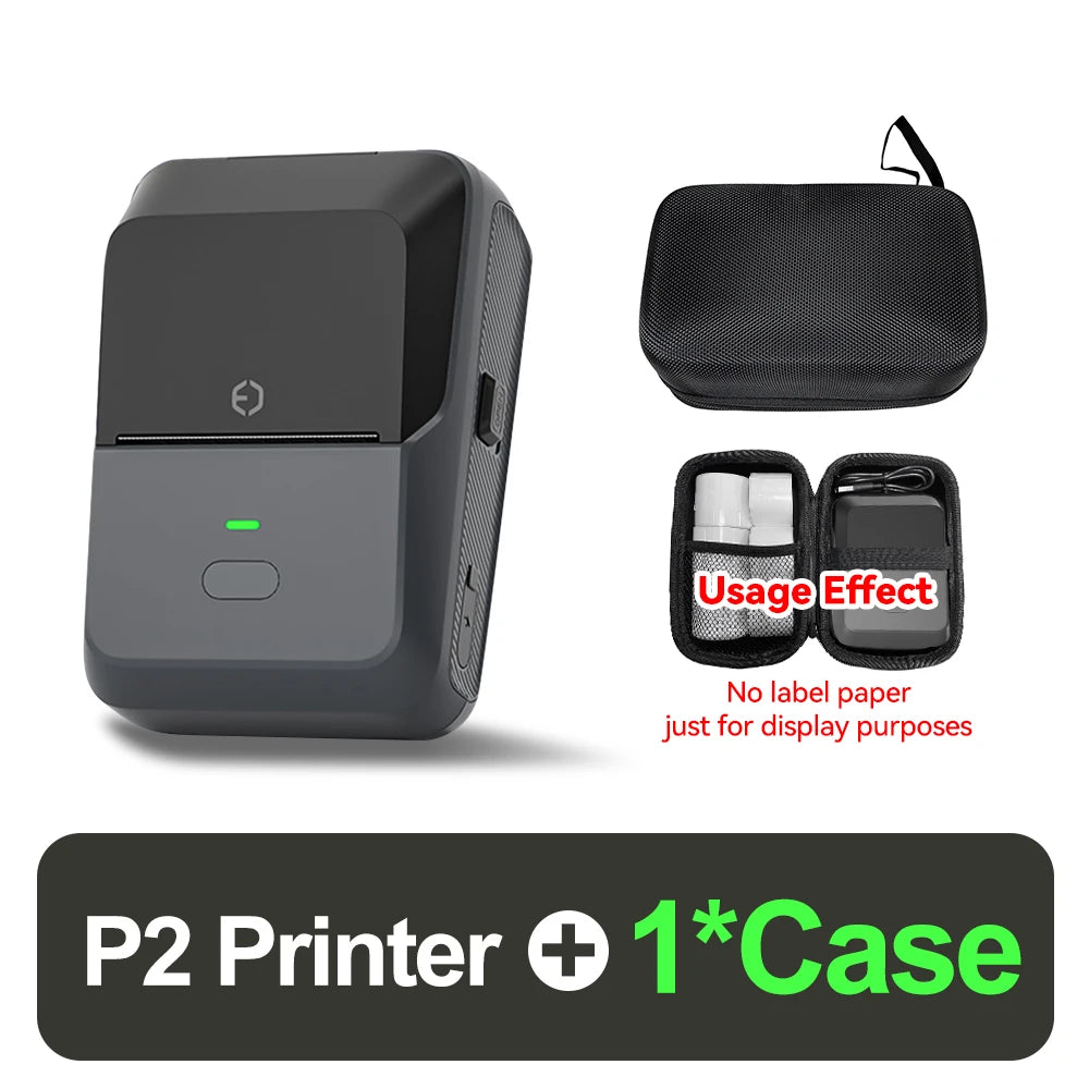 20-50mm Mini Thermal Label Printer 2 inch Barcode Sticker Normal Self-adhesive Paper Printing Pocket Labeling Machine Wireless