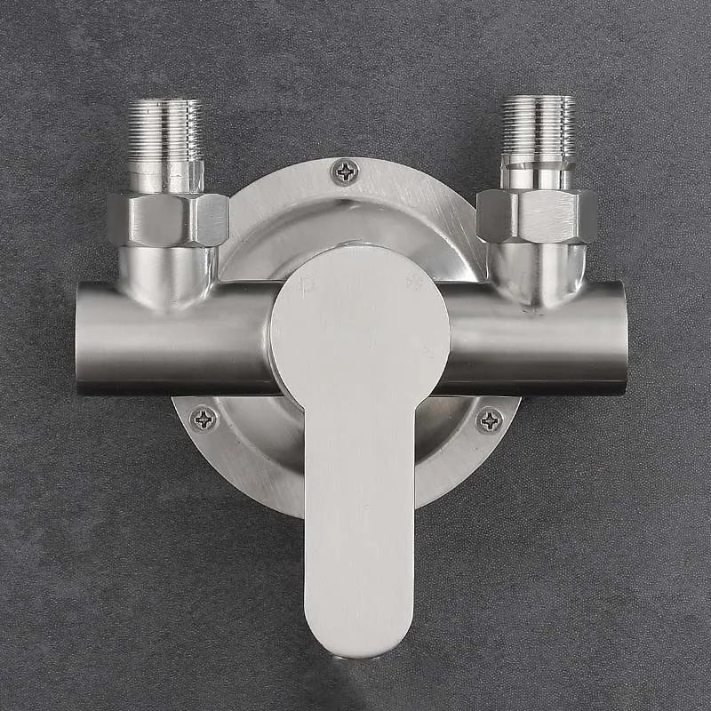 304 Stainless Steel Shower Faucet Hot And Cold Water Mixer Valve Sinlge Handle Wall Mounted Bathtub Faucet G1/2 for Water Heater