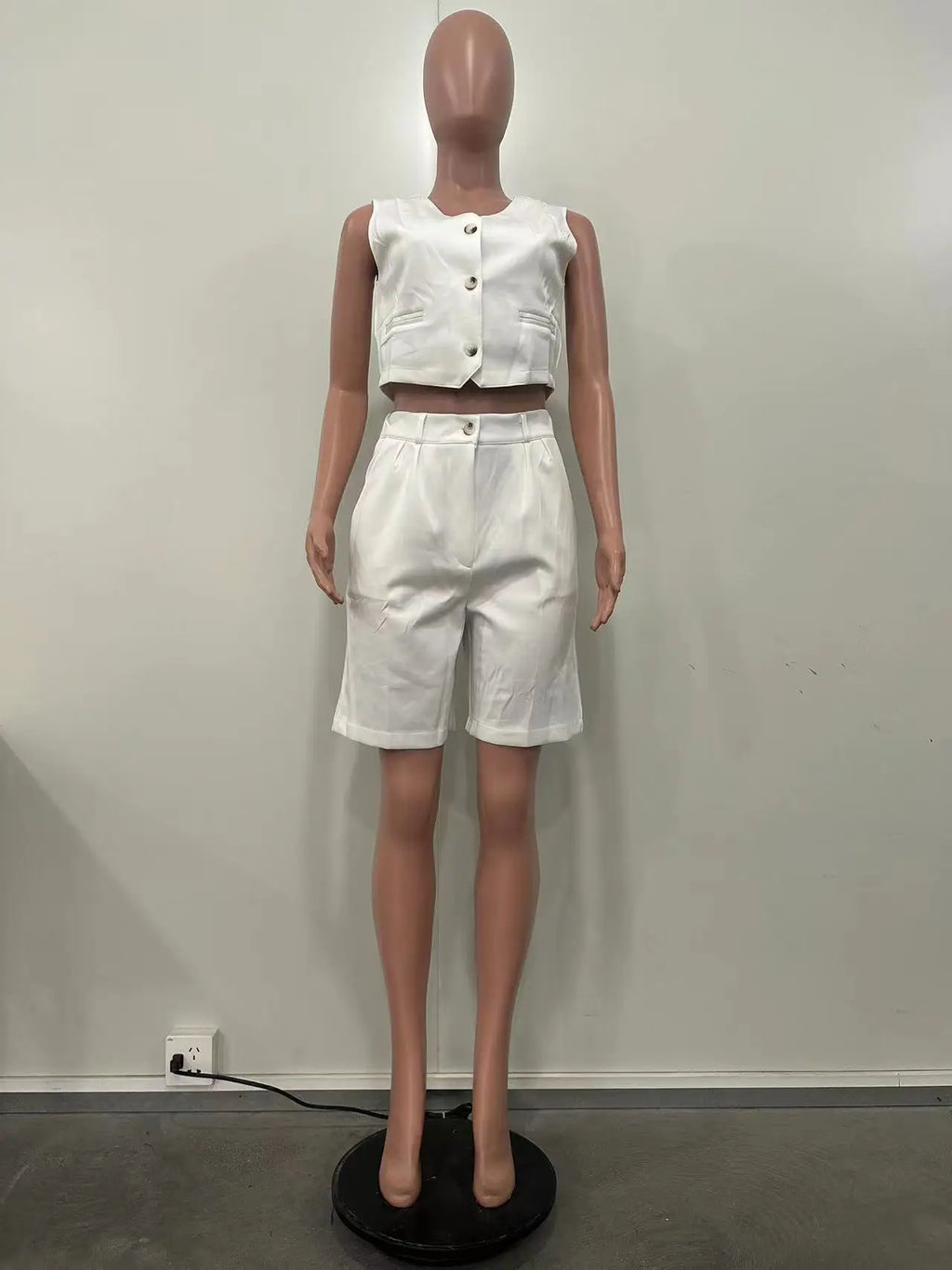 Shorts Pant Set Women Two Piece Sets V Neck Sleeveless Vests Tops Short Pants High Waist Y2k Streetwear Casual Solid 2026