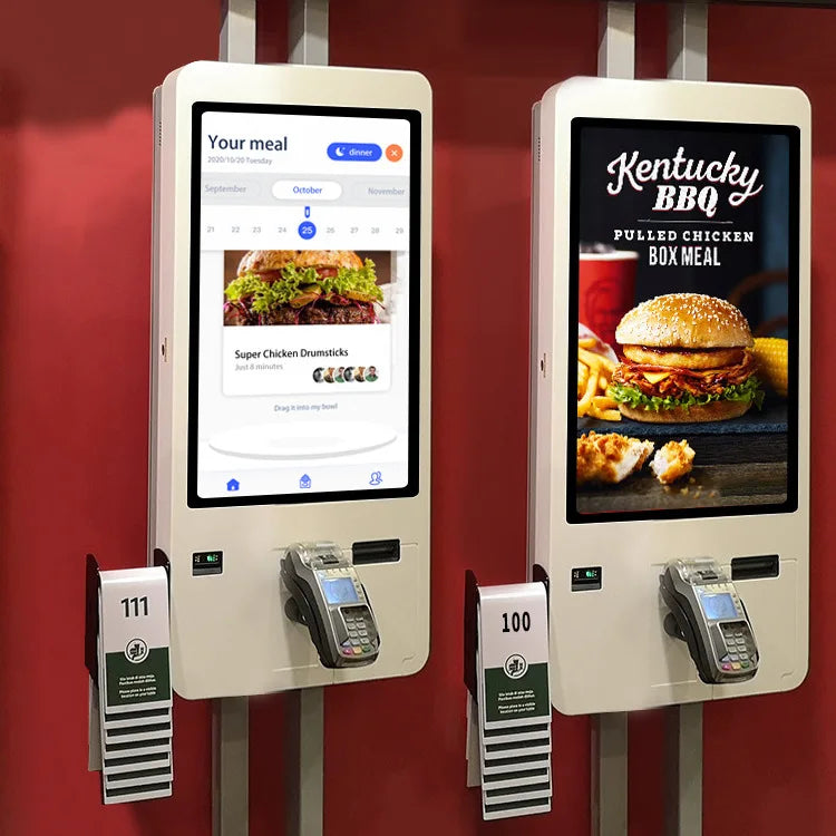 Customized Self-Service Wall-Mounted And Floor-Standing Kiosk For Order Placement Payment Kiosks