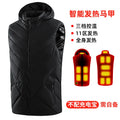 New 11 Wheel Drive Unisex Heating Suit for Men USB Smart Heating Vest for Men, Electric Heating Graphene Heating Suit