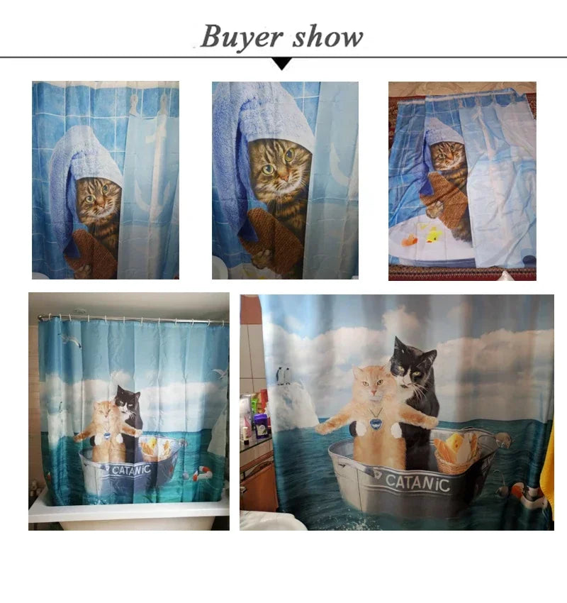 Home decoration shower curtains bathroom waterproof curtain fabric Living Room Modern Nordic Modern geometric pattern simple