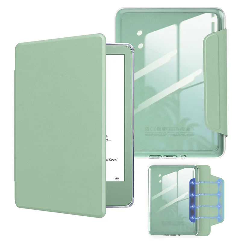 Magnetic Detachable Case for 6" Kindle (11th Gen 2022/2024) - Slim Lightweight PU Protective Cover, Auto Wake/Sleep