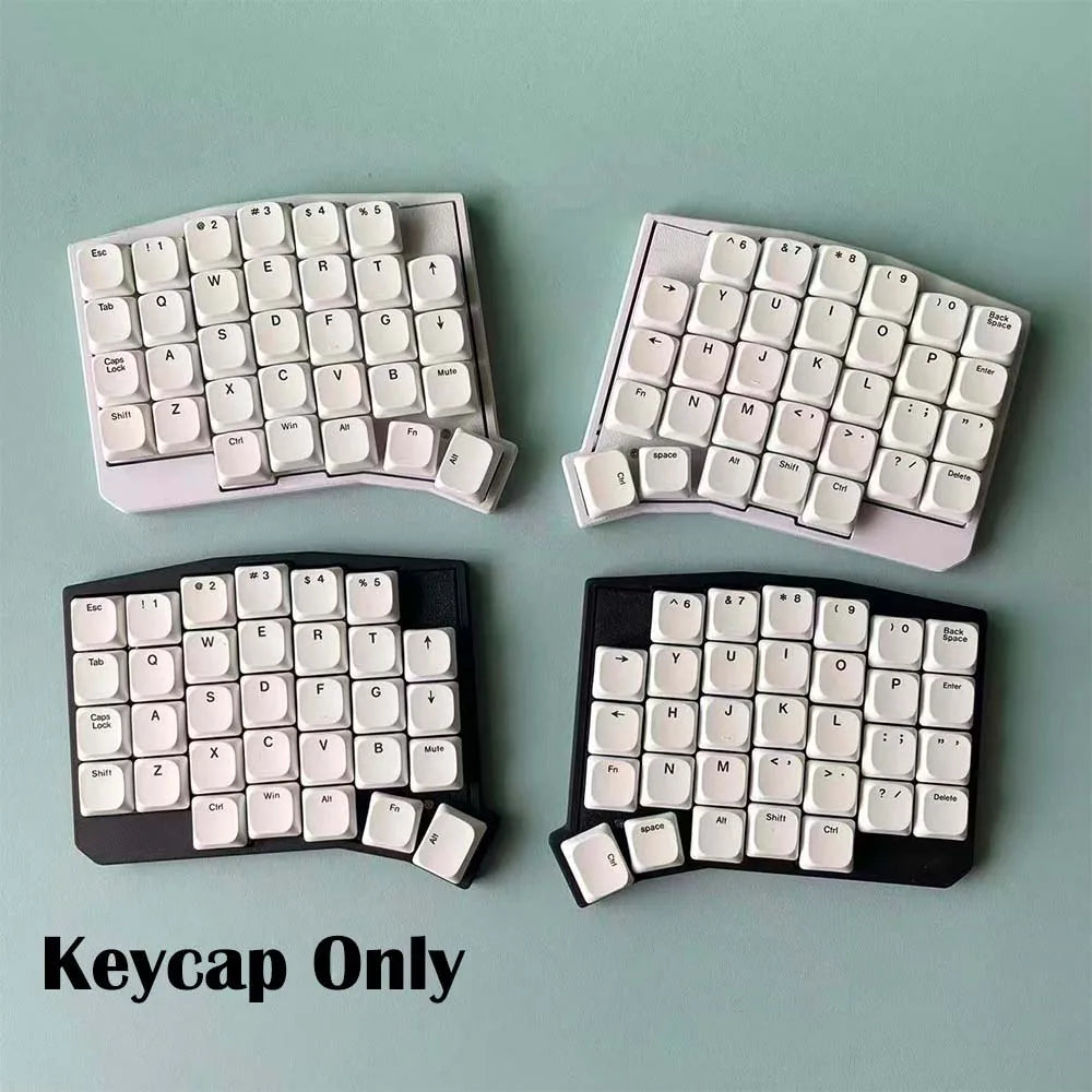 75-Key Ultra-Thin PBT Keycaps, Low Profile MX Stem PBT Material Dye-Sub for Corne Sofle Lily VELVE L-P Symmetric Split Keyboards
