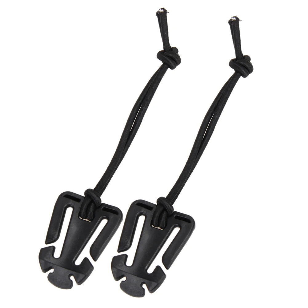 2Pcs Backpack Buckle Clamp Carabiner Survival Gear Tools Carabiner Clips Outdoor Nylon Camping Bag Hanger Hook Wild Hike