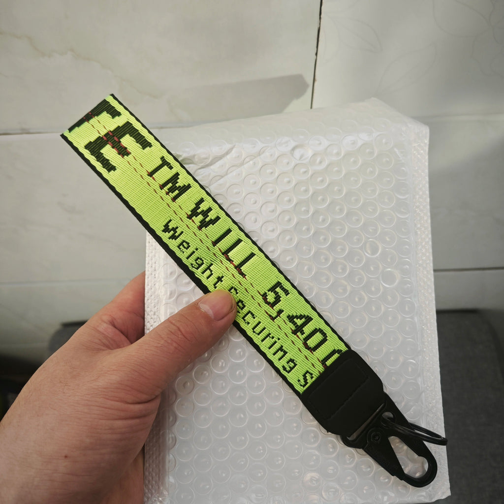Thick Key Lanyard 2.5cm Wide Webbing Cloth Key Rope Black Pink Man Woman Anti-lost Key Chain for Car Key Can do DIY embroidery