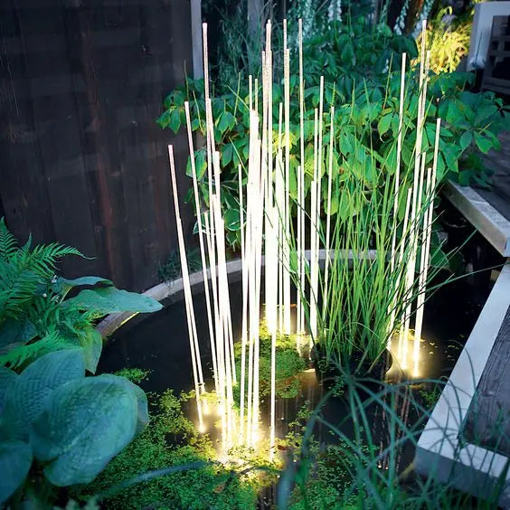 Fiber Reed Floor Lawn Landscape DC12v RGB 3000k 7W 11w Support DMX512 Outdoor Garden Light