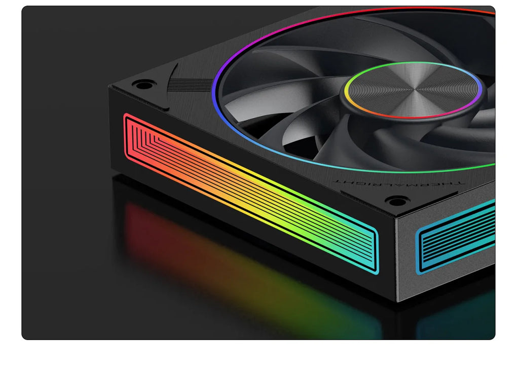 Thermalright TL-UC12/24/36 Performance Level Fan Pressure Fan ARGB Infinity Mirror Smart Speed Display 2400 RPM PWM Temperature