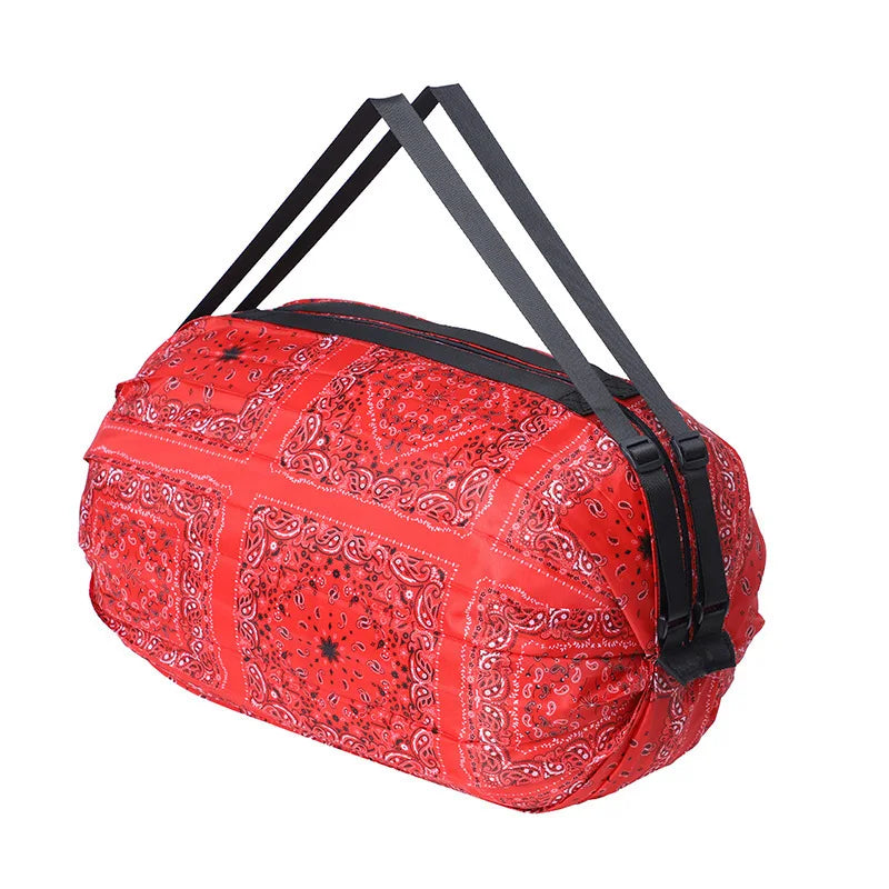 Portable Shopping Bag Large Capacity Foldable Storage Shoulder Bag Travel Handbags With Handle Outdoor EDC Camp Beach Bag