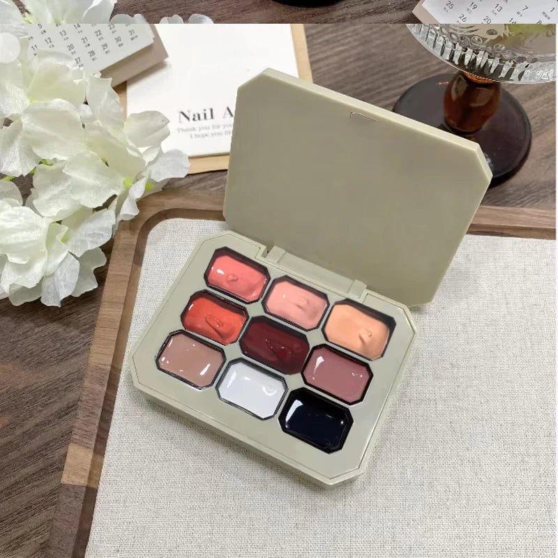 Spring and Autumn Style 9-Panel Solid Gel UV Nail Art: DIY Nail Art Charm, Suitable for French Manicures, Perfect for Beginners