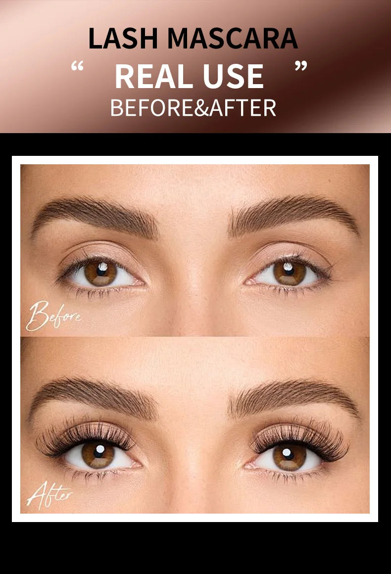 SIFEN Waterproof Mascara Black Long Lasting Curling Thick Lengthening Eyelash Extension Smudge-proof Eye Makeup Cosmetics