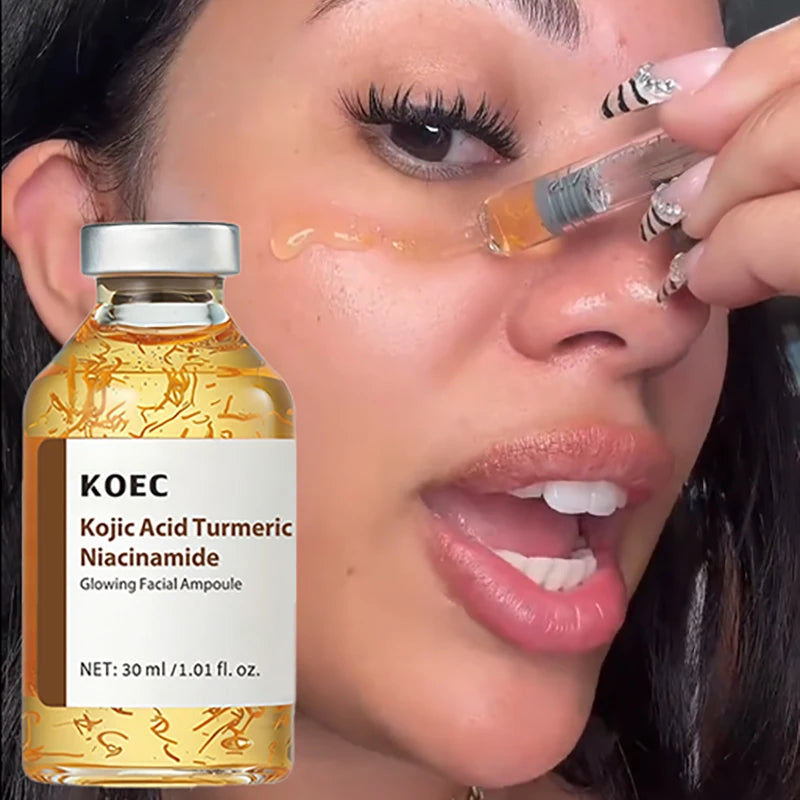 Kojic Acid Niacinamide Bottled Serum Pdrn Salmon Silk Peptide Glow Moisturizing Repair Skin Ampoule Essence Korean Skin Care