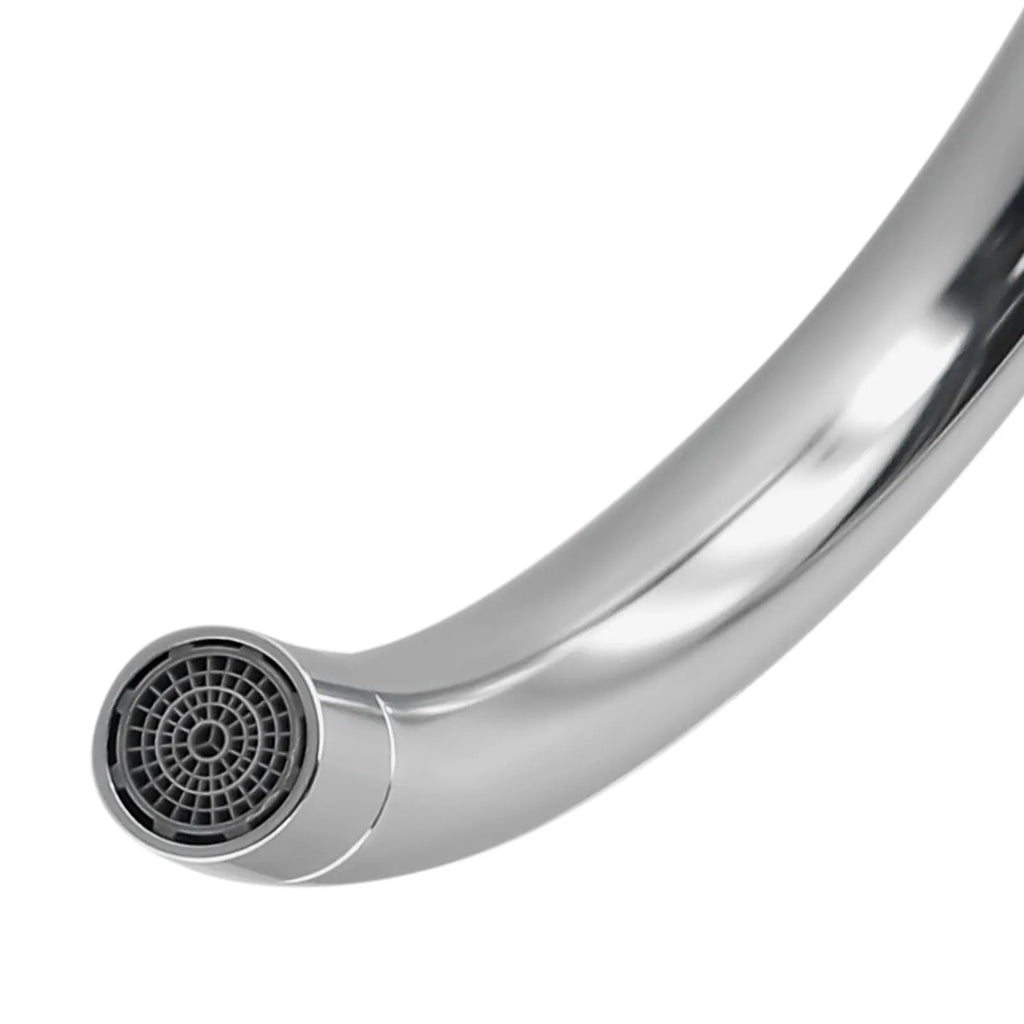 Bathroom Faucet Polished Chrome Plated Swivel Basin Sink Cold Hot Mixer Tap Kitchen Faucet, Sink Vertical Faucet New