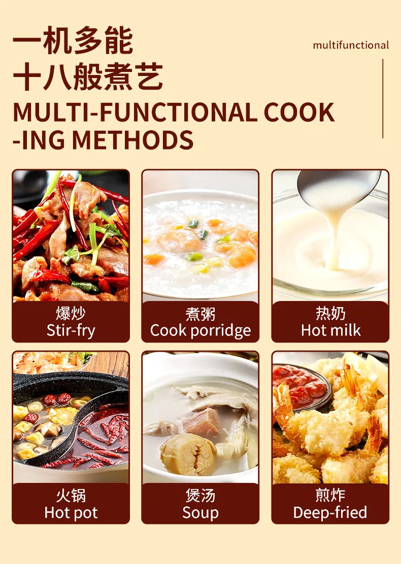Commercial Multi-Functional High-Power Induction Cooker for Restaurants, Stir-Frying, and Soup Cooking