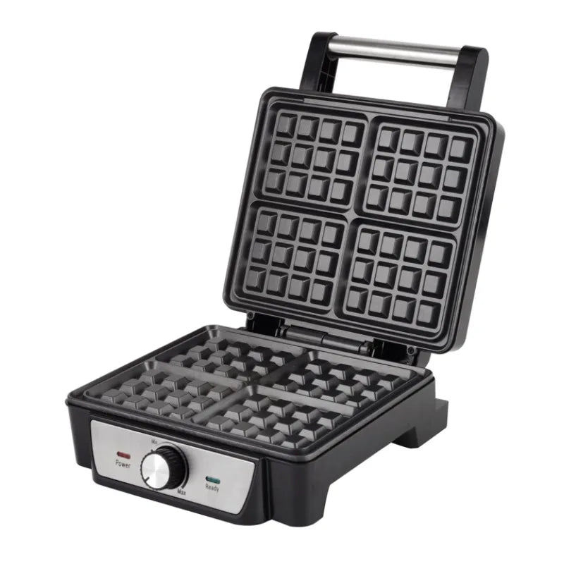 Electric four-piece Belgian waffle maker, detachable waffle maker
