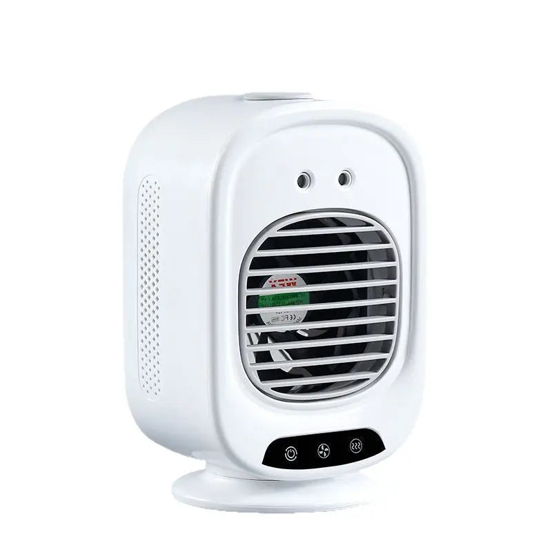2026 New Portable Home Mini Air Conditioner Fan Spray Cooling Humidifier Desktop Mobile Cold Wind Machine