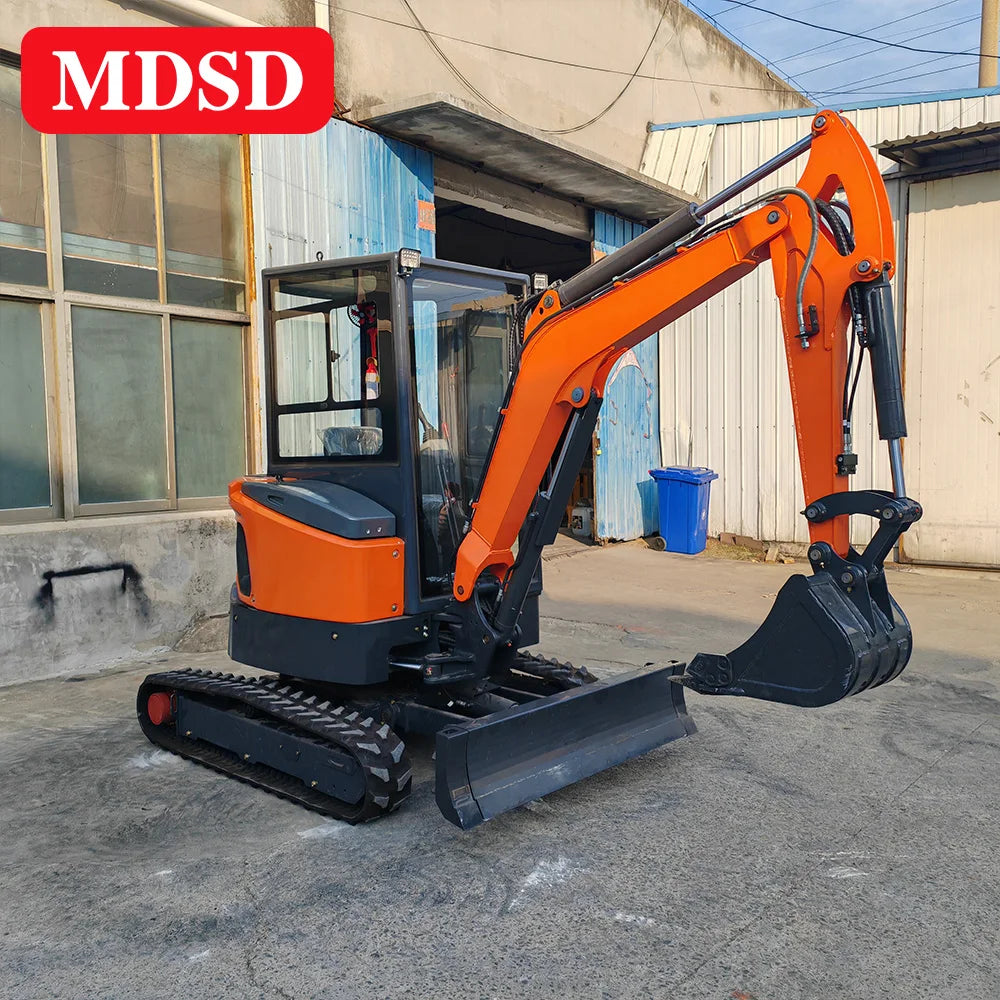 Weatherproof Mini Excavator 3 T Track Micro Digger Small Excavator Heavy Duty for Residential Garden Use Hydraulic Micro Digger