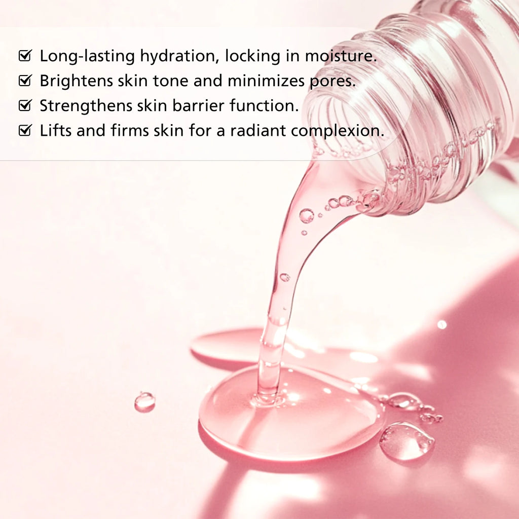 Pink Peptide 12 Serum with Bakuchiol & Niacinamide - Anti Aging Face Serum for Women - Hydrating & Firming 30ml