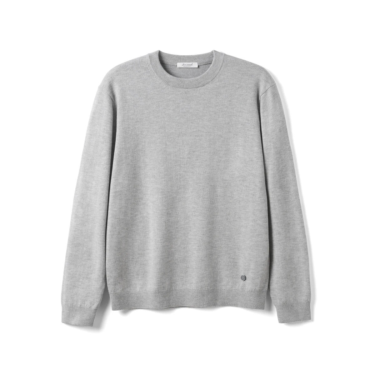 SIMWOOD 2026 Autumn New Regular Fit 12 Gauge Fine Sweater Men Antistaic Basic Knit Pullovers