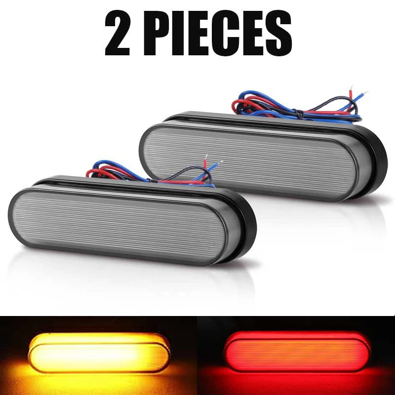 Motorcycle Taillight LED Turn Signal Lights Rear Brake Indicator 34 Leds For Scooter Pickup Truck Quad Bike Tail Clearance Lamp