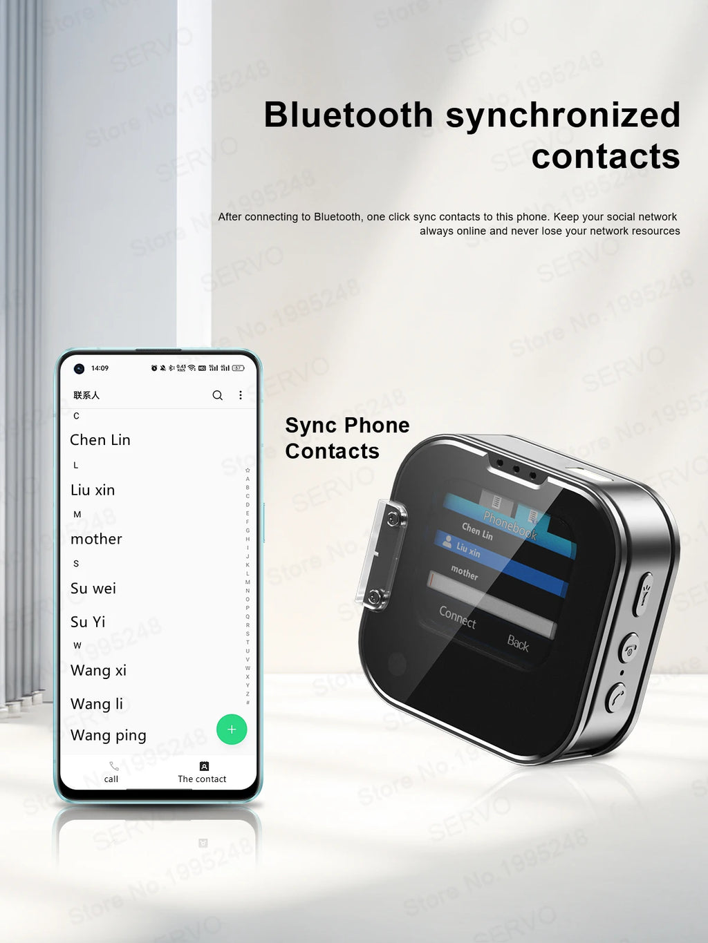 SERVO I19 Rotate Small Box Touch Mobile Phone 2SIM Standby Magic Voice Bluetooth Sync Music Torch Mini Rotation Cellphone Type-C