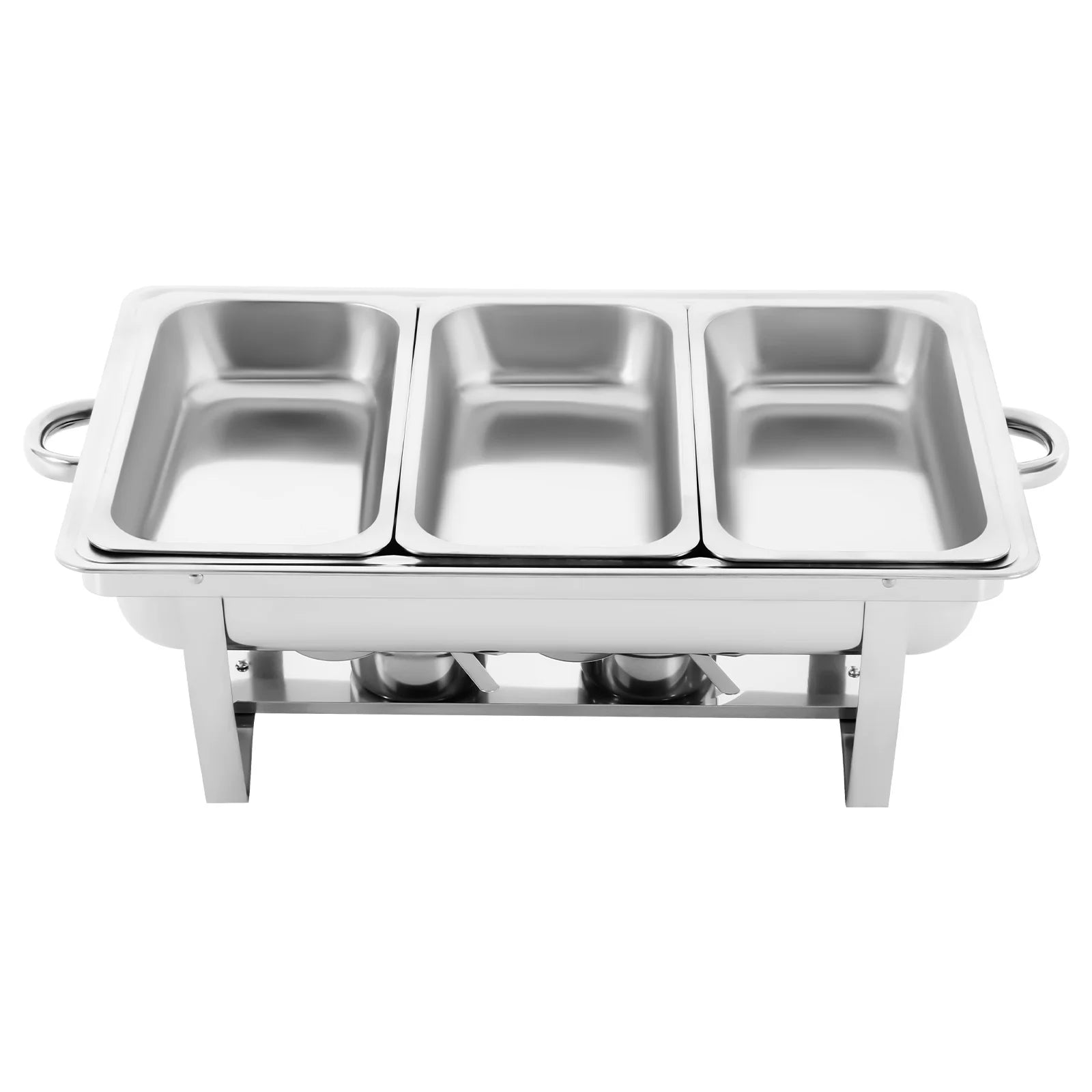 Stainless Steel Chafing Dish Buffet Set Rectangular Catering Chafer Warmer Buffet Dishes Warming for Restaurants, Buffets
