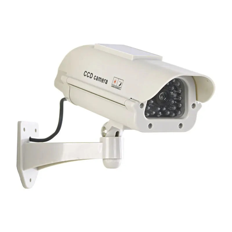 Simulation Solar Camera Waterproof Fake Camera Dummy CCD Security Camera Red Flashing Led Home Office Surveillance Scare Theft