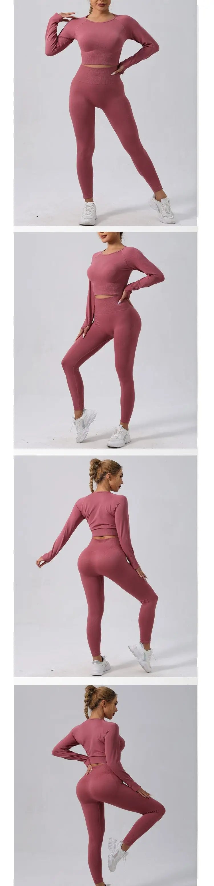 Seamless Legging Fitness Suit Women Sport Outfits Butt-lifting Yoga Pants Running Gym Clothing Comfortable Workout Clothes Solid