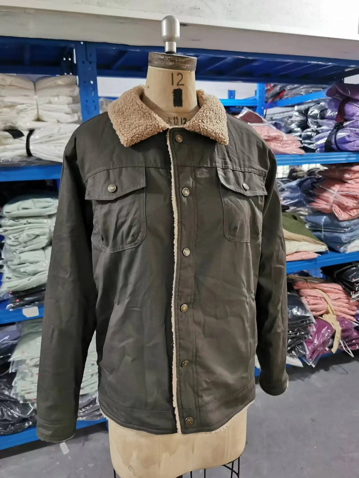 New in autumn and winter, men's jacket, velvet cotton tooling casual coat
