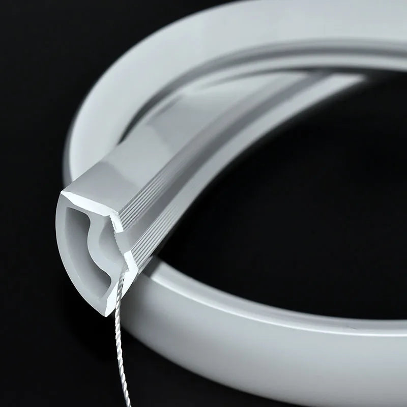V-Shaped LED Neon Rope Lamp Flexible Silicone Tube Diffuser Channel DC12V Waterproof Cabinet Stair Corner Decor Neon Strip Light