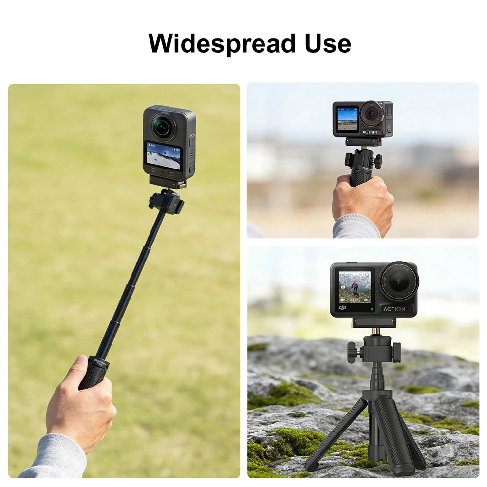Mini Extension Tripod with Magnetic Quick Release For DJI Osmo Action 5 Pro/4/3, Osmo 360, 2-in-1 Extendable Selfie Stick Tripod
