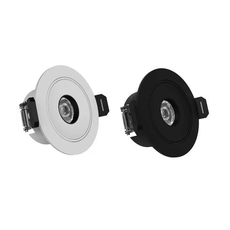 Embedded LED ultra-small spotlight, living room, corridor, wine cabinet, ambient lighting, 3°, 5°, 8°, 10°, 15° museum lighting