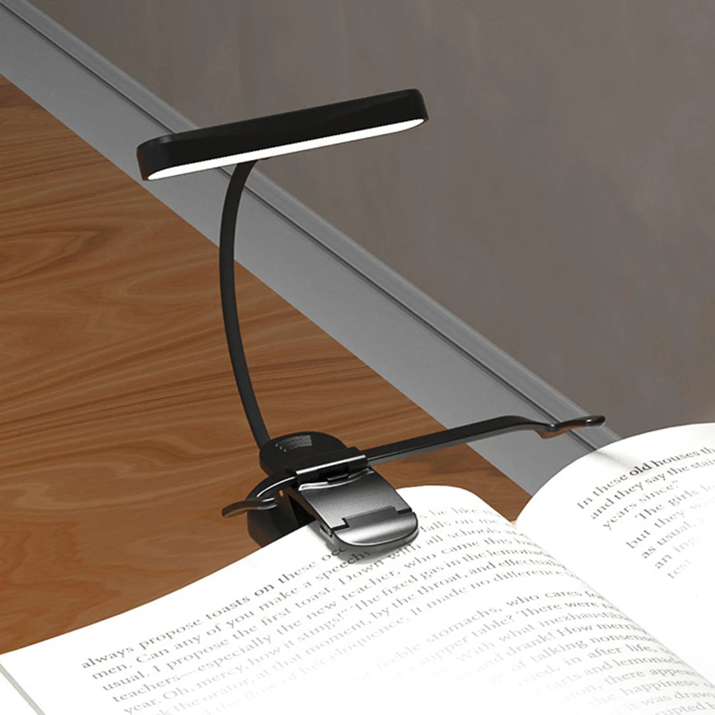 3 Color 14 LED Music Stand Light Adjustable Clip-on Piano Light USB Rechargeable Mini Desk Lamp Portable Reading Light Book Lamp