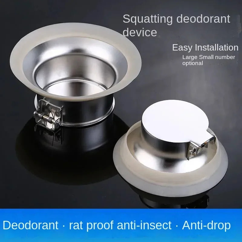 Toilet Deodorant Plug Deodorant Cover Bathroom Squatting Toilet Deodorant Plug Automatically Closes Toilet Odor Blocker Tool
