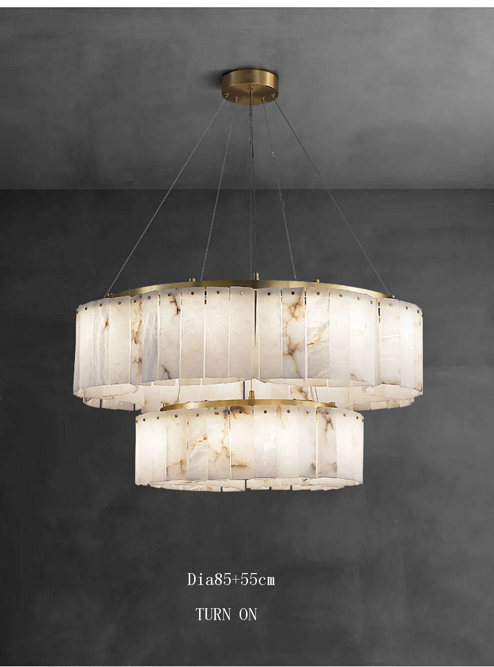 Modern Light Luxury Natural Marble Ceiling Pendant Lamps Home Decor Appliance Hanging Lamps Brushed Matte Gold Lighting
