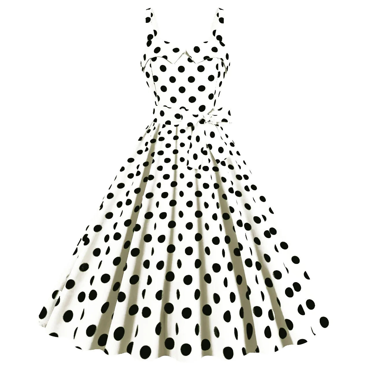Vintage Classical Polka Dot Printed Dress Women's Sexy Sling Strap Wrap Chest Dress Valentine's Day Streetwear Spring Summer