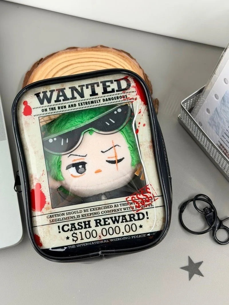New Fun Creative Prison-themed Itabag Transparent Case For 13cm Doll Portable Clear Keychain Gift Box Collectibles Storage Pouch