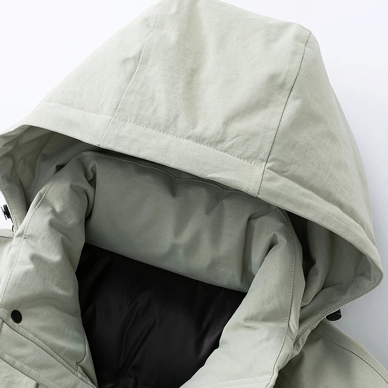 Winter Jackets Men Padded Warm Long Cotton Coats Plus Size 6XL 7XL 8XL Oversize Windbreak Hooded Black Autumn Pockets Loose Male