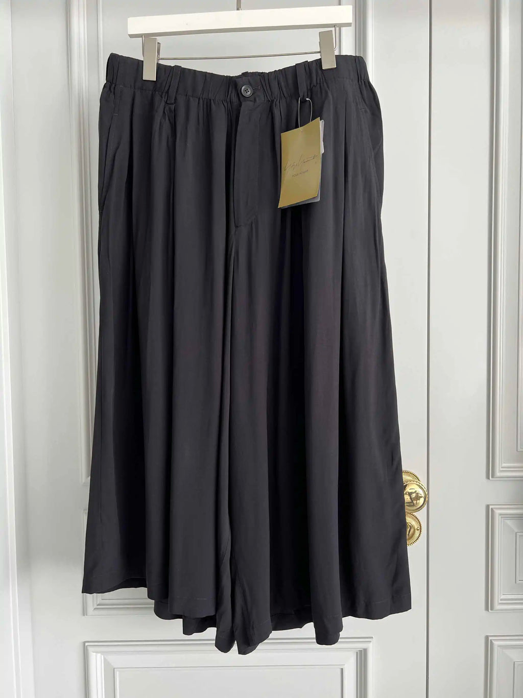 TOP-YAMAMOTO original design dark and niche black loose-fitting baggy casual pants