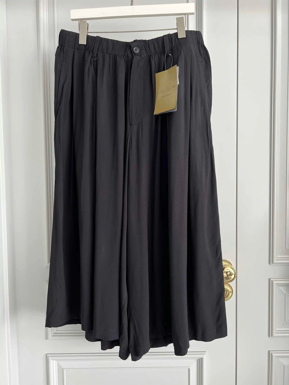 TOP-YAMAMOTO original design dark and niche black loose-fitting baggy casual pants